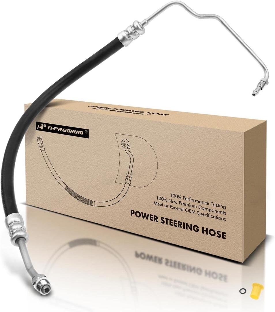 A-Premium Power Steering Pressure Line Hose Assembly Compatible with Ford F-150 F150 1997-2004, F-150 Heritage 2004, 4.2L, with O-ring, Pump To Gear