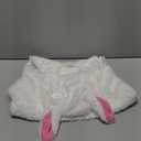 Kids Sheep Costume Boys Girls Furry Hooded Vest Cute Animal Costume Little Lamb Christmas Outfits (4-5 Years, White)