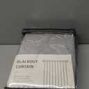 INOVADAY 100% Blackout Curtains for Bedroom, Black Out Curtains 120 Inch Long, Clip Rings Linen Blackout Drapes, Thermal Insulated Room Darkening for Living Room, 2 Panels - Grey,W50xL120