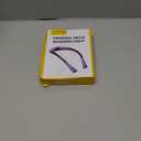 Glocusent Book Light, 3-Color & 6-Brightness Reading Light, Bendable Neck Light, 80-hr Lasting Rechargeable Book Light, Perfect Reading Lights for Books in Bed, Knitting, Repairing, Book Lovers Gifts, Purple