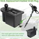 10L0L Replacement Rubber Drain Plug for Golf Cart Golf Ball Washer and Club Cleaner
