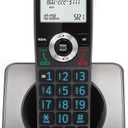 AT&T GL2101 DECT 6.0 Cordless Home Phone with Call Block, Caller ID, Full-Duplex Handset Speakerphone, 2" White Backlit Display, Lighted Keypad (Graphite & Black)