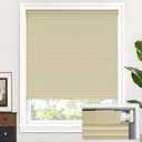 LazBlinds Cordless Cellular Shades, No Tools No Drill Blackout Honeycomb Shades Pleated Blinds for Windows, 44.5'' W x 48'' H, Soft Cream