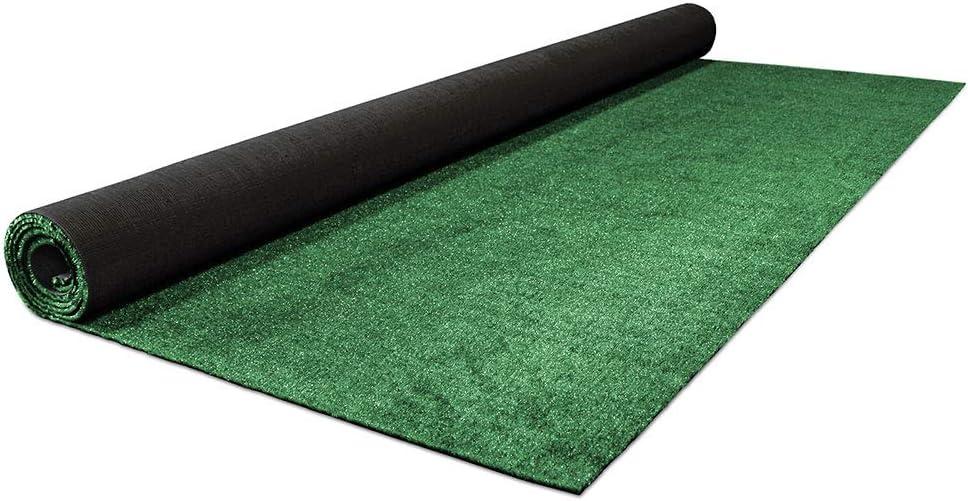 House, Home and More Outdoor Artificial Turf with Marine Backing 6 Ft x 10 Ft