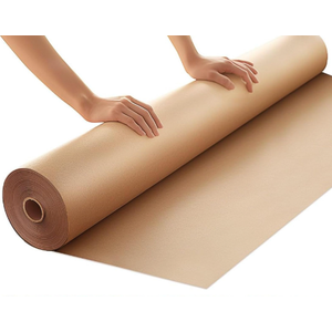 PerkHomy 36" x 2,400" (200') Brown Kraft Paper Roll for Craft Bulletin Board Paper Art Table Covering Crafting Gift Wrapping Bouquet Packing Parcel 70GSM 50LB (Brown, 36" x 200')