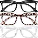 CCVOO Reading Glasses for Women/Men, Eyeglasses, Blue Light Readers for Women/Men, Computer Eye Glasses, Cheaters (C 3 Pack Mix)