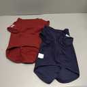 Koneseve Dog Shirts Soft Cotton Dog Clothes Stretchy T-Shirt for Small Medium Large Dogs Cat Shirt Breathable Puppy Outfit Kitten Apparel Pet Pullover Tee Blank Basic Sweatshirt 2-Pack Blue & Red 2XL
