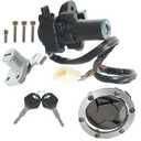 WFLNHB Ignition Switch Lock Key Fuel Cap Replacement for Kawasaki EX250J 2008 250R EX250J SE 2012 EX300A SE 2014