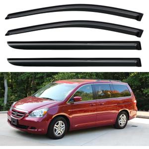 Window Visors Rain Guards for 2005 2006 2007 2008 2009 2010 Honda Odyssey, Out-Channel Window Vent Wind Deflectors Visors Shades for 05 06 07 08 09 10 Odyssey