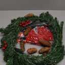 Outdoor Christmas Wreath for Front Door, Christmas Wreaths 20in Indoor Christmas Wreath, PVC Tips, Bow Ribbon, Christmas Door Banner