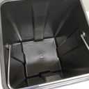 CEROELDA Small Can with Lid5L/1.3 Gal, Outdoor Dog Poop Garbage Can Farmhouse Retro Metal Waste Bin w/Step Pedal for Bathroom Bedroom Office Soft Close Galvanized Steel…