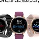 Woneligo Smart Watch for Women,1.57inch AMOLED Touchscreen Fitness Watch for iPhone & Android,Heart Rate/Sp02/Sleep Monitor,110+ Sport Modes IP68 Waterproof Bluetooth Calls (Purple, 1.57)