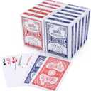 LotFancy Playing Cards, 12 Pack, Decks of Cards Bulk, Poker Size, Standard Index, for Blackjack, Euchre, Canasta Card Game, 6 Blue and 6 Red, Casino Grade Poker Cards