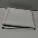 Picheng Vinyl Faux Leather Sheets:Gray White Smooth Faux Leather Fabric Waterproof 54" x 36" Vinyl Upholstery Leather Soft Synthetic for Upholstery Car, Bags,DIY Crafts (Gray White)
