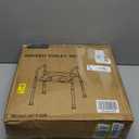 Toilet Seat Riser for Seniors, Raised Toilet Seat with Handles, Adjustable Height & Width, 400lb Handicap Elevated Toilet Seat, Fit Any Toilet (Grey)