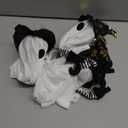 Set of 3 Halloween Hanging Ghosts Outdoor Decorations, Floating Ghost Witch Hats, Hanging Halloween Witch Decor for Yard Patio Garden Tree Outside