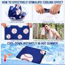 FuWeave 12 Pack Baseball Cooling Towels for Sports Teams Gifts 40 x 12 in Sport Cooling Towels Bulk Microfiber Ice Rags for Softball Soccer Baseball Party Favors, Swag Bags & Outdoor Workouts
