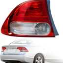 ChaoTianxia Tail Light Assembly Compatible With 2009-2011 Honda Civic 4-Door - Bulb Included (Left Driver Side), Replace 33551-SNA-A51 HO2818138