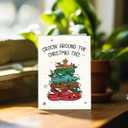 6 x Funny Christmas Card Women Men, Cheeky Xmas Card for Husband Wife Boyfriend Girlfriend Mom Dad, Christmas Decorations (M3-CROCIN)