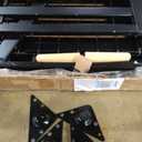 Delta Children Essex 4-in-1 Convertible Baby Crib, Ebony with Natural Legs