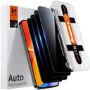 DIMONCOAT 4-PACK Privacy Screen Protector Compatible with iPhone 13 Pro Max/14 Plus [Auto Alignment Kit] [10X Military Protection] 13 Pro Max/14 Plus 6.7 inch Tempered Glass Film [Case Friendly]