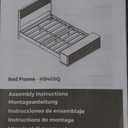 LINSY Full Size Wood Platform Bed Frame with Ergonomic Headboard, Bed Frame Full with Storage Shelf, Noise-Free, No Box Spring Needed - Beige