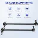 LCWRGS 2pcs Front Stabilizer Sway Bar Links Fits for 2005-2010 Chevy Cobalt, 2006-2011 HHR, 2004-2012 Malibu, 2007-2010 Pontiac G5, 2005-2010 Pontiac G6, K80252