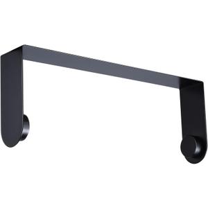 ZUNTO Black Paper Towel Holder Under Cabinet, Stainless Steel Kitchen Towel Holder Stick on Wall Vertical or Horizontal, Frees up Counter Space