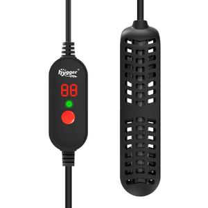 hygger 35W Small Aquarium Heater, Betta Fish Tank Heater with Adjustable Temperature External Controller and Over-Temperature Protection, for 8-16 Gallons Freshwater & Saltwater Fish Tank Turtle Tank