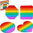 Kakukokas 12 Pack Fidget Toys,Pop Fidgets Pack Party Favors for Kids & Adults,Push Sensory Toys Bulk Toddler Toys,Stress Relief Gifts for Easter,Christmas,Birthday,Party Supplies,Classroom