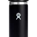 Hydro Flask Wide Mouth Bottle with Flex Sip Lid - Insulated Water Bottle Travel Cup Coffee Mug Black 20 oz