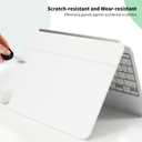 IMMOENUC 3-in-1 Tablets Skin Sticker Decals for 2025 2024 iPad Pro M5 M4 (A2836/A2837) Magic Keyboard 11 inch Full Body Protective Case Vinyl Durable Materials wrap Cover Self-Adhesive,Pre-CutWhite