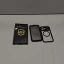 Lanhiem Magnetic for iPhone 16 Pro Max Case, IP68 Waterproof Dustproof Case, [Compatible with Magsafe] [Built-in Screen Protector] Full Body Heavy Duty Rugged Phone Cover 6.9 inch, Black/Clear