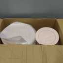 Goodluck 200PCS Disposable Pink Plastic Plates, Heavy Duty Disposable with 100 10.25 inch and 100 7.5 inch Dessert Plates for Party, Wedding, Baby Shower, Valentines