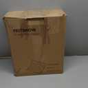 Snow Shovel for Driveway 17-Inch Wide Ergonomic Heavy Duty Snow Removal Winter Tool 57 Long with Bent Handle Aluminum Edge Sharp Blade for Car Garage