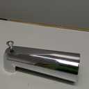 Moen 3853 Eva Replacement 7-Inch Tub Diverter Spout 1/2-Inch Slip Fit Connection, Chrome