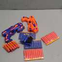 2 Pack Blaster Guns Boys Toy-with 60 Soft Foam Darts Bullets& 2 Wrist Bands-Valentines Gifts for Kids Hand Gun Toys Party Supplies for 3,4,5,6,7,8,9 Years Kids