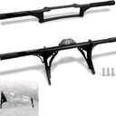 Highway Peg Crash Bar+ Passenger Footpegs Enginge guard for Harley Dyna with mid Control Models 2006-2017, for Street Bob FXDB/I Fat Bob FXDF Low Rider FXDL/I Wide Glide FXDWG/I,Gloss Black