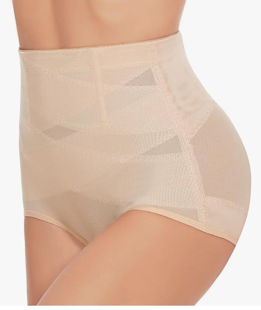 Tummy Control Shapewear Panties for Women-High Waisted Body Shaper Underwear Seamless Shapewear Panty Girdle M