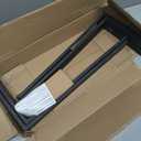 WINKER Countertop Support Bracket 4 Pack Heavy Duty 3/8" Thick Hidden L Shelf Bracket 18" x 8" x 2.5" Metal Corbels for Quartz/Granite/Wood/Concrete/Laminate Countertops, Black