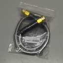 Cesun Short Garden Hose 3 feet, Small Metal Leader Hose, Drinking Water Hose, Flexible, Lightweight Stainless Steel Water Pipe for RV, Outdoor, Yard, 3ft x 5/8", Female to Female