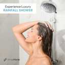 Luxury High Pressure Shower Head 5 Power Modes, Water Saving Showerhead with 360 Adjustable Brass Ball Joint for smooth Shower Experience, Wide Angle and Easy Installation