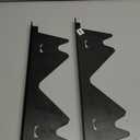 Stainless Steel Stove Gap Covers (2PCS),Stove Gap Filler,Range Trim Kit,Stove Guard for Kitchen Oven Gap Between Stovetop and Counter,Easy Clean Heat Resistant,Adjustable Length 13.8'' to 27.5'',Black
