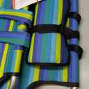 Portable Recliners Chair for Adults, Outdoor Camping Chair Lay Flat Folding Backpack Reclining Chair with 5 Positions, Headrest, Zipper Pouch, Cup Holder, NEW Srtiped, 20 inches x 20 inches x 30 inches