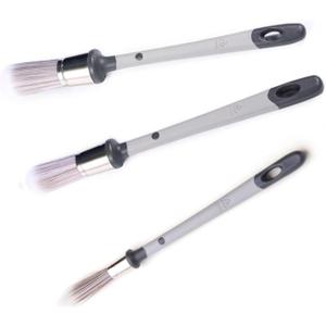 Trim Paint Brushes, 3 Packs with 0.45/0.75/1 Inch Paint Brushes for Walls, Touch Up Brushes, Small Paint Brush for House Wall Edges, Trim Painting Brush