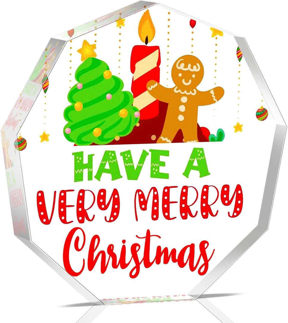 Christmas Decorations Indoor Gingerbread Decorations For Christmas Gingerbread Decor With Festive Quote Acrylic Decor For Home Tree