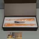 Cordless Small Table Lamps Set of 2,3 Levels Brightness Portable Desk Lamp,Rechargeable Battery Lights for Outdoor, Restaurant, Bedside, Baby Night Light(Orange)