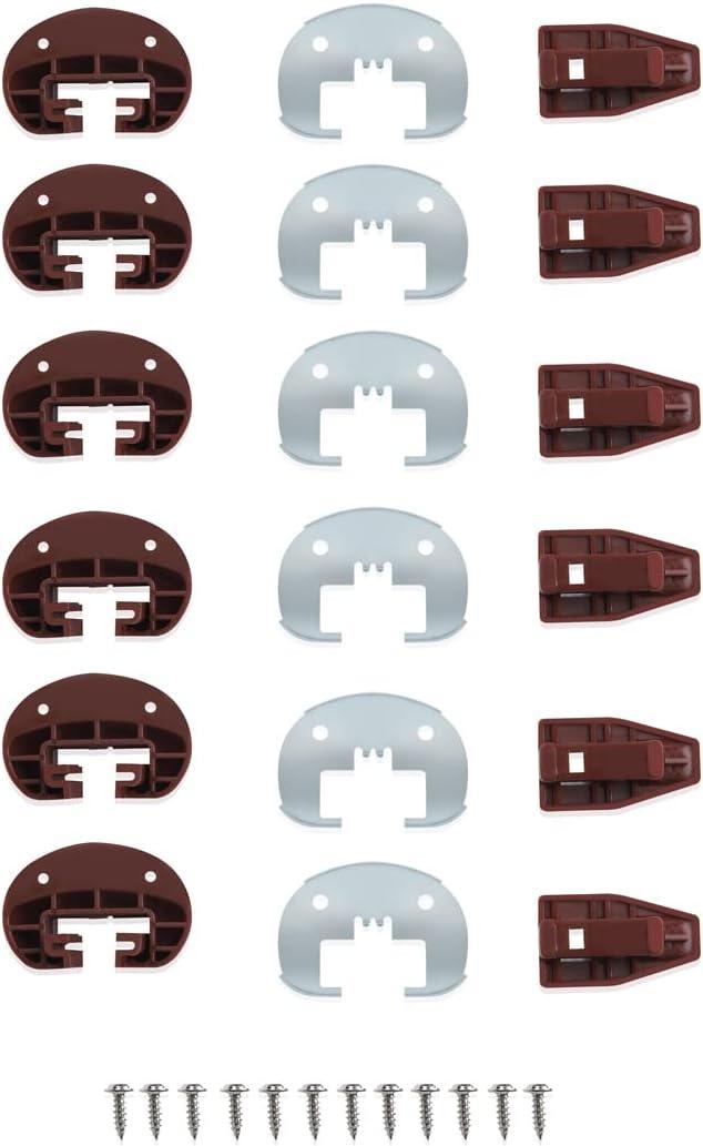 6Set Drawer Slides for kenlin Rite-Trak II Replacement 168 Track Guides,Rite-Trak II Replacement for Rite-Trak II Model #168 Drawer Guide Glide,Commercial Slide Style Drawers Drawer Slides(6)