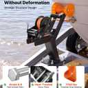VEVOR Boat Trailer Winch Stand with Roller, 3500 lbs, 20ft Orange Polyester Strap, Boat Winch Mount, for 2-3 Inches W x 3-4 Inches H Trailer Tongue, Fit for Jet Ski, Sailboat, Speedboat