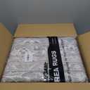 8x10 Area Rugs for Living Room, Stain Resistant Washable Rugs for Dining Room, Kitchen, Floral Vintage Non-Slip Thin Gray Large Area Rug(Grey, 8'x10')